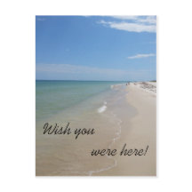 Wish you were here beach scene