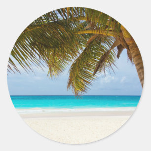 Wish you were here! classic round sticker