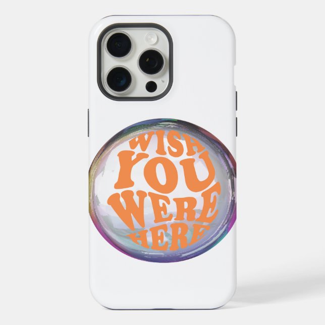 wish you were here iPhone case (Back)
