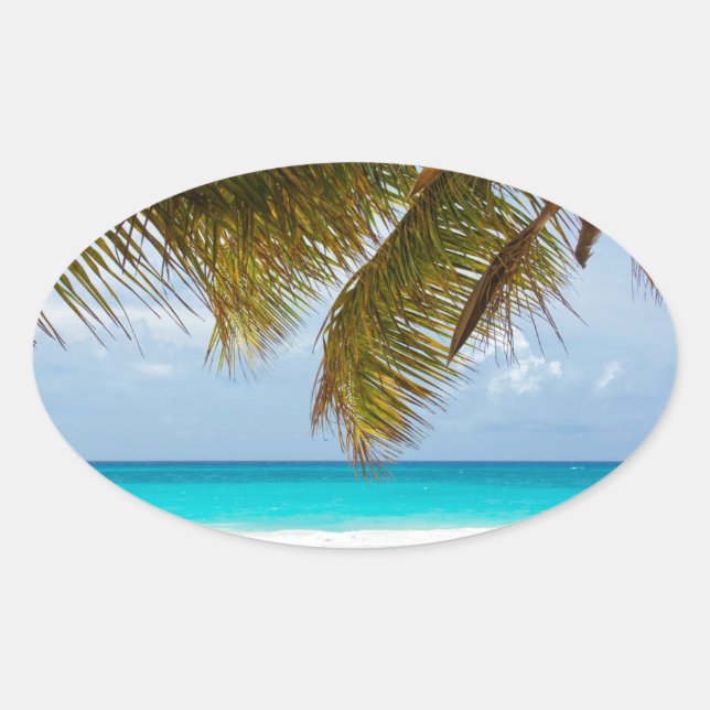 Wish you were here! oval sticker (Front)