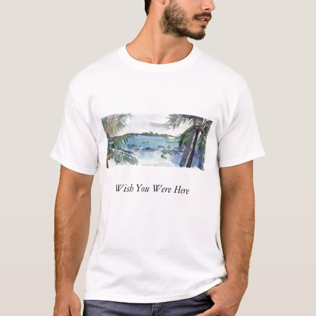 wish you were here, Wish You Were ... - Customized T-Shirt (Front)