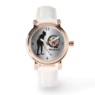 Wishart Clan Badge (Hers) Golf  Watch