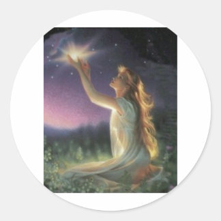 Wishes Amongst The Stars Classic Round Sticker