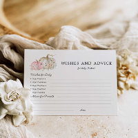 Wishes and Advice Pumpkin Girl Baby Shower