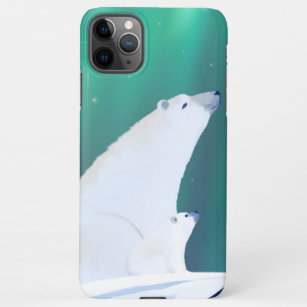 Wishes-Beautiful Polar Bear Illustration iPhone 11Pro Max Case