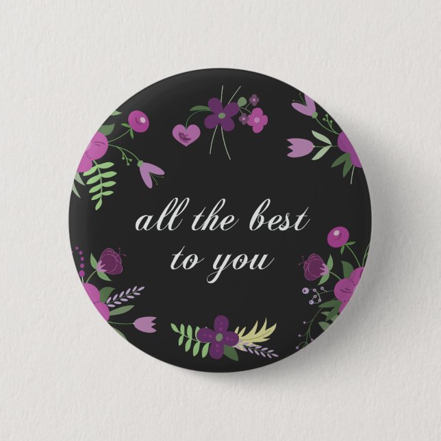 Wishes best you 2 inch round button (Front)