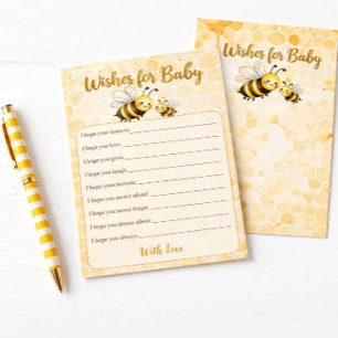 Wishes For Baby - Baby Shower Activity Game Stationery