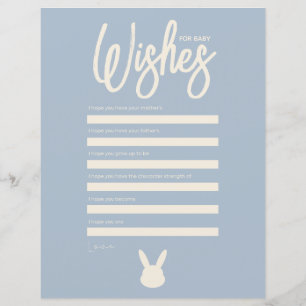 Wishes for Baby Game bunny baby shower 