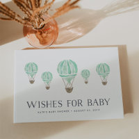 Wishes for Baby | Hot Air Balloon Baby Shower