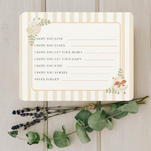 Wishes for Baby Twin  Two Little Chick Baby Shower Card
