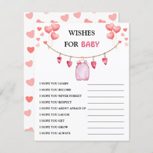  Wishes for Baby   Valentine's Baby Shower Game 