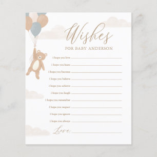 Wishes for Baby We Can Bearly Wait Baby Shower