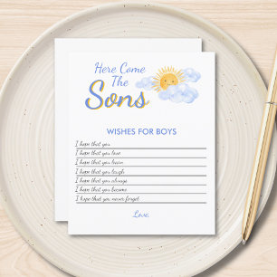 Wishes For Boys Baby Shower Game