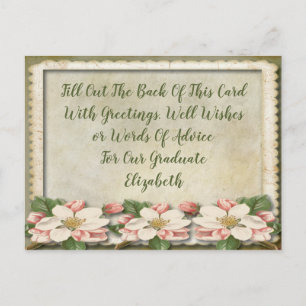 Wishes For Grad Vintage Advice Graduation Card