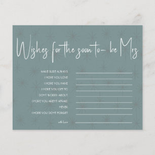 Wishes for the soon to-be Mrs Bridal Shower Card F