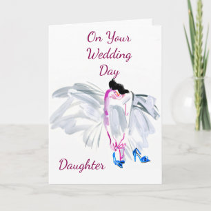 **WISHES FOR YOUR WEDDING** **DAUGHTER*** CARD