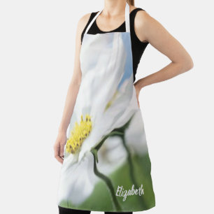 Wishes with White Daisies Personalized Apron