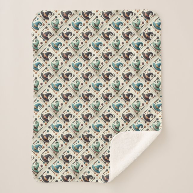 Wishful Witches Sherpa Blanket (Front)