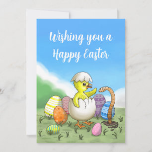 Wishing Happy Easter Holiday Card