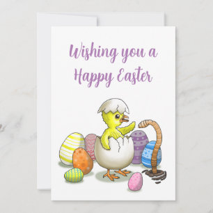 Wishing Happy Easter Holiday Card