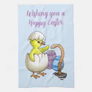 Wishing Happy Easter Kitchen Towel