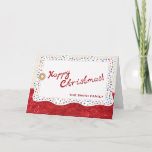Wishing Happy Holiday Red Christmas