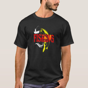 Wishing I Was Fishing Fishing Fun Fishing Retireme T-Shirt