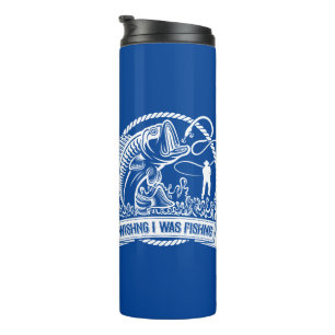 Wishing I Was Fishing Thermal Tumbler