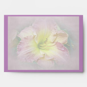Wishing Joy Fancy Pink Daylily Blossom Envelope