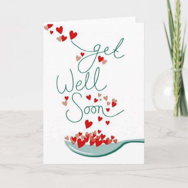 WISHING MY FRIEND TO "GET WELL SOON** CARD (Front)