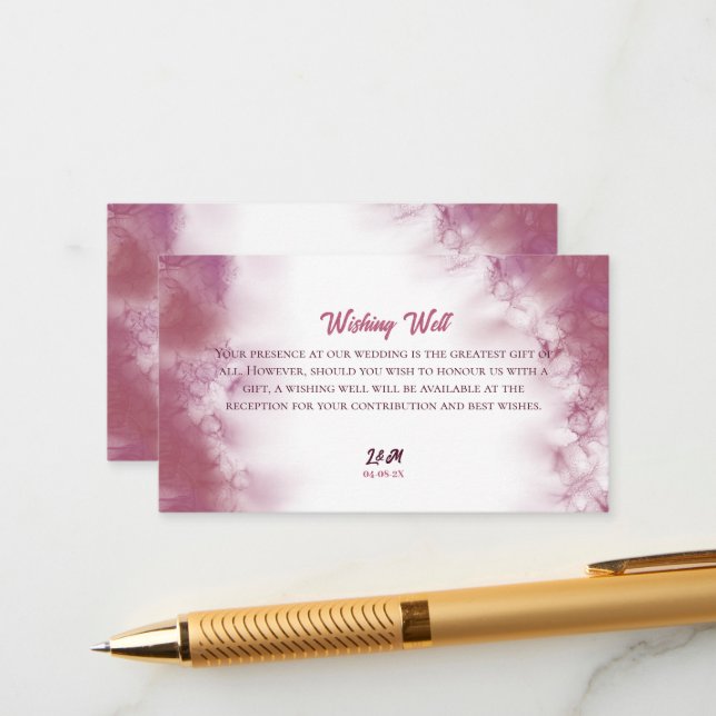 Wishing quotes for attendees and bride groom enclosure card (Front/Back In Situ)
