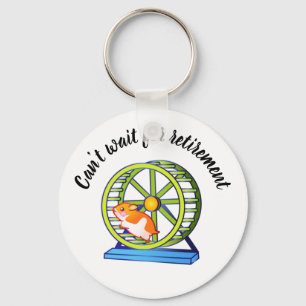 Wishing Retirement Hamster Keychain