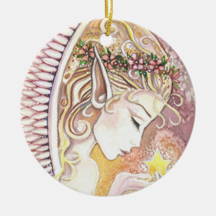Wishing Star Angel Ornament