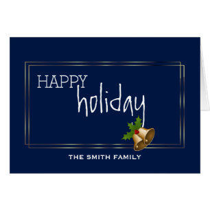 Wishing to Happy Holiday Jingle Bell Christmas