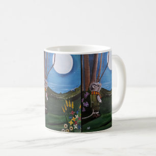 Wishing Upon The Moon Painting by Alfred Fox Coffee Mug