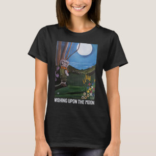 Wishing Upon The Moon Painting by Alfred Fox T-Shirt