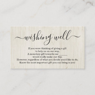 Wishing Well for Faire-part de mariage - Bois rust