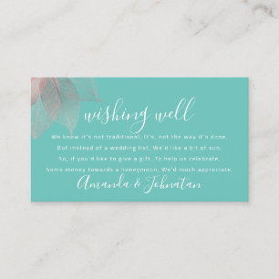 Wishing Well For Wedding Invitation Rose Delicate