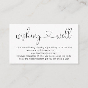 Wishing Well for Wedding Invitation - Simple