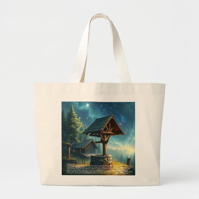 Wishing Well  Large Tote Bag (Front)