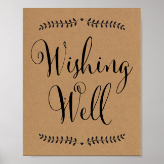 Wishing Well sign / Wishing well wedding sign