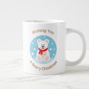 Wishing You A Bear-y Christmas Large Coffee Mug