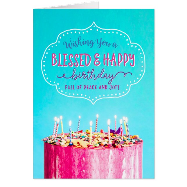 Wishing You a Blessed & Happy Birthday (Front)
