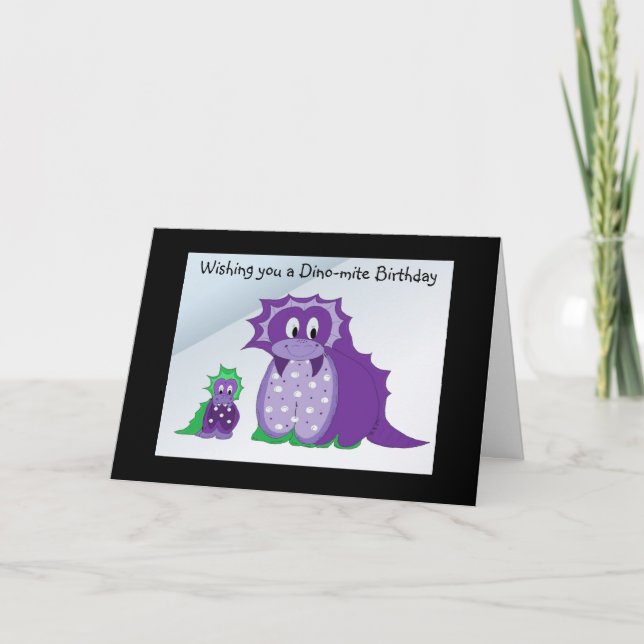 Wishing you a Dino-mite ... Card (Front)