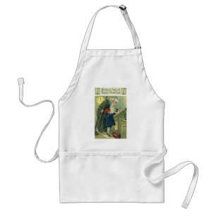 Wishing You a Happy New Year, Vintage Father Time  Standard Apron