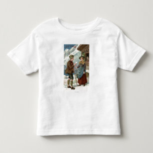 Wishing You a Happy New YearMountain Scene Toddler T-shirt