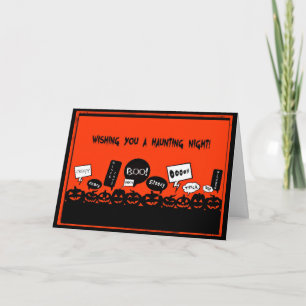 Wishing You a Haunting Night - Halloween Card
