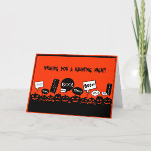 Wishing You a Haunting Night - Halloween Card