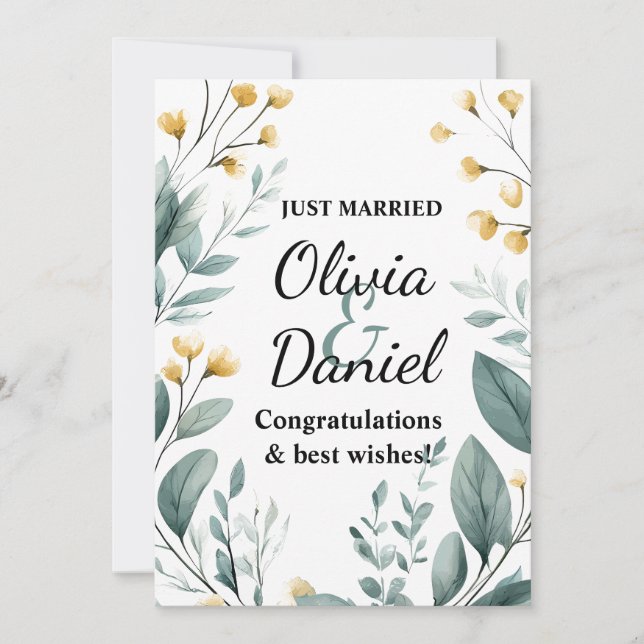 Wishing You a Lifetime of Love & Happiness Invitation (Front)