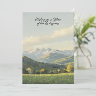 Wishing You a Lifetime of Love & Happiness  Invitation